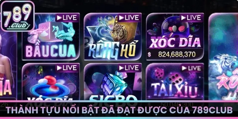 Thành tựu nổi bật đã đạt được của hệ thống 789Club