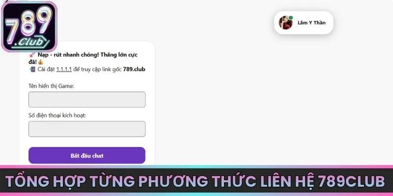Tổng hợp từng phương thức liên hệ 789Club tại nền tảng